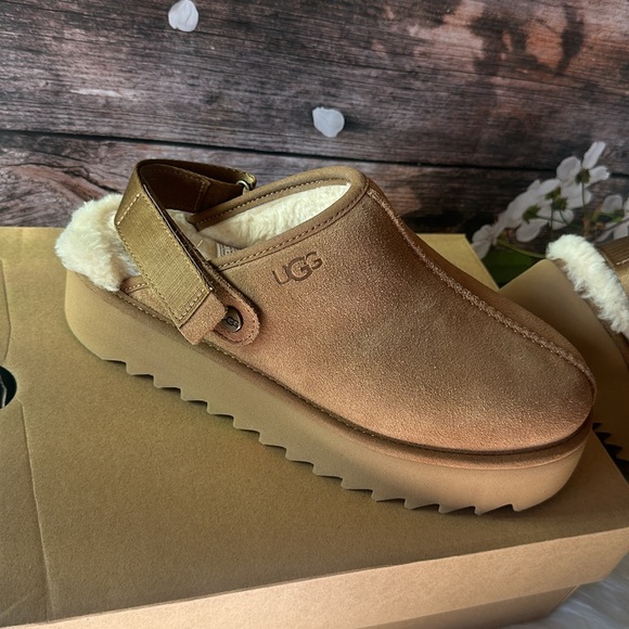 UGG LANAH CLOG PLATFORM SLIPPER SIZE 8 - Picture 5 of 11